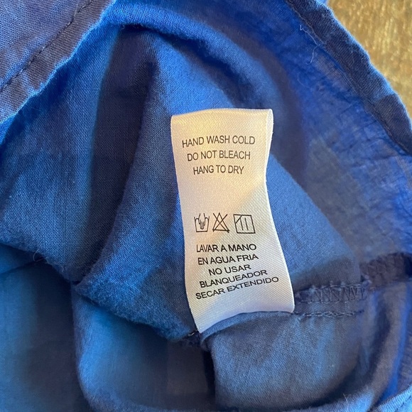 Doe & Rae Royal Blue Tank with Embroidered Accents - Picture 7 of 13